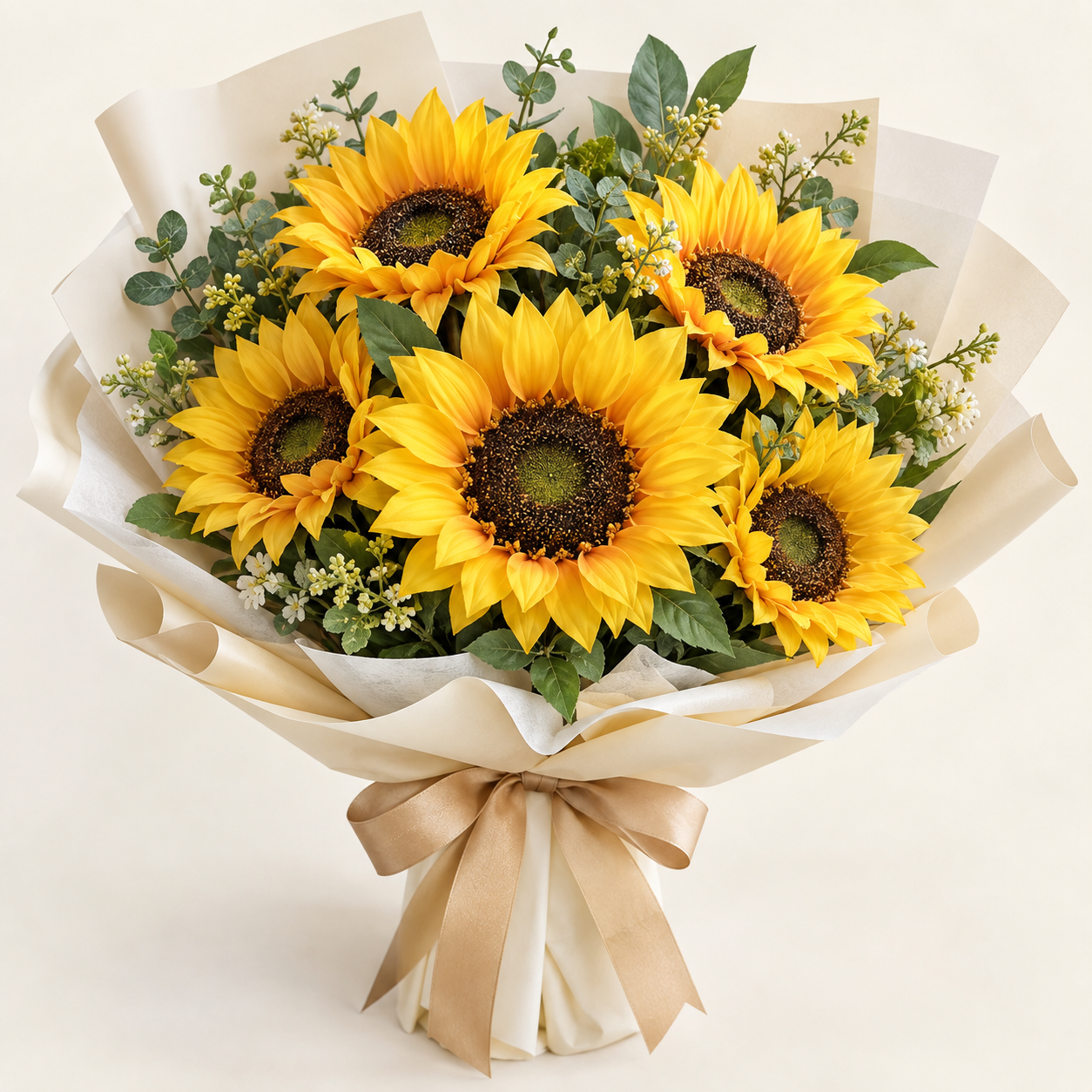 Ramo de girasoles artificiales