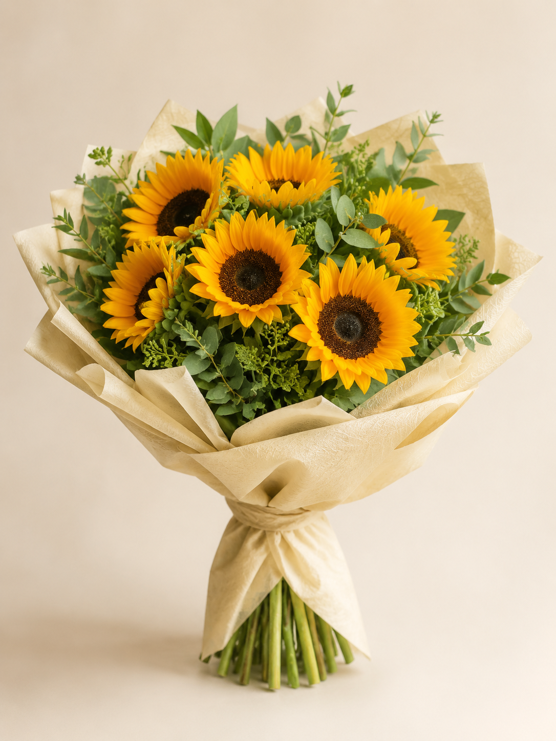 Ramo real de girasoles amarillos